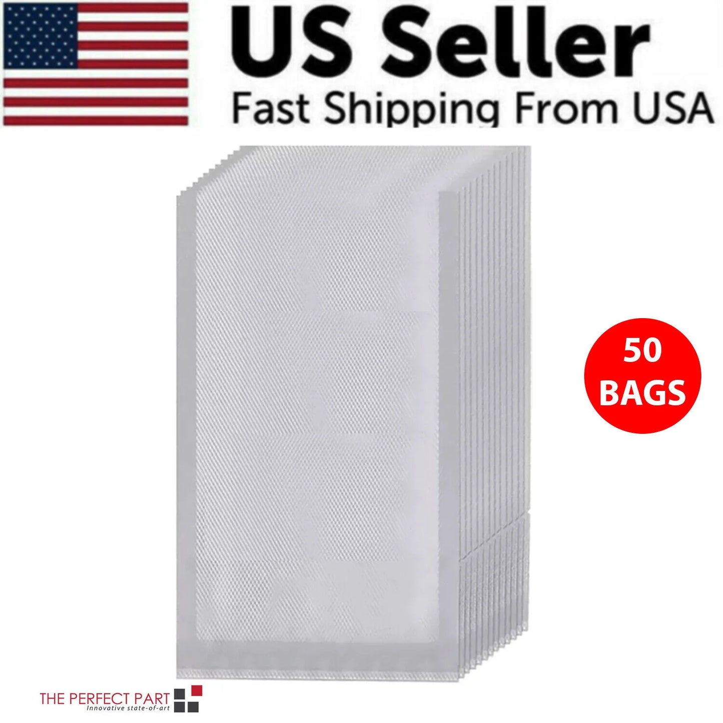 Vacuum Sealer Machine | Automatic Food Saver with 15 Seal Bags | Keep Food Fresh 10X Longer | Dry & Wet Mode | Fast & Compact Kitchen Sealer