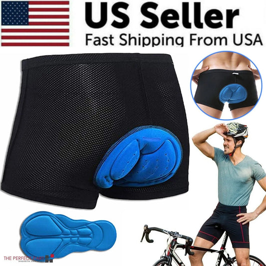 3D Padded Cycling Shorts for Men & Women | Breathable Gel Bike Underwear for Long Rides & Comfort Fit