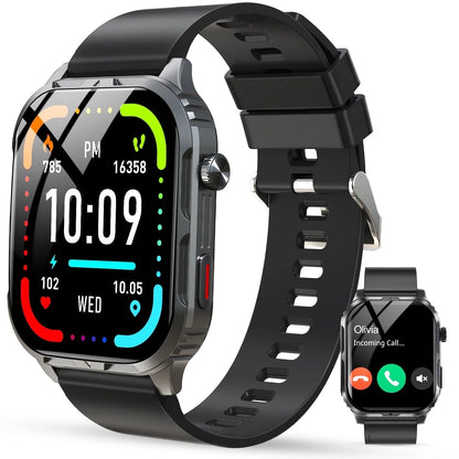 H5 Smart Watch – Bluetooth Call Smartwatch for Men & Women | IP68 Waterproof Fitness Tracker with 100+ Sports Modes, HD Display & Long Battery Life