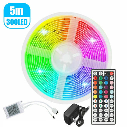 32FT Flexible RGB LED SMD Strip Light with Remote Control for Home, TV, Party, and Bar Decor