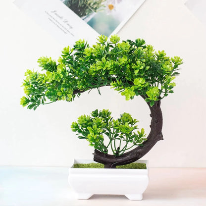 Artificial Bonsai Tree – Realistic Mini Potted Plant Decor for Home, Office & Garden | 6 Colors Available