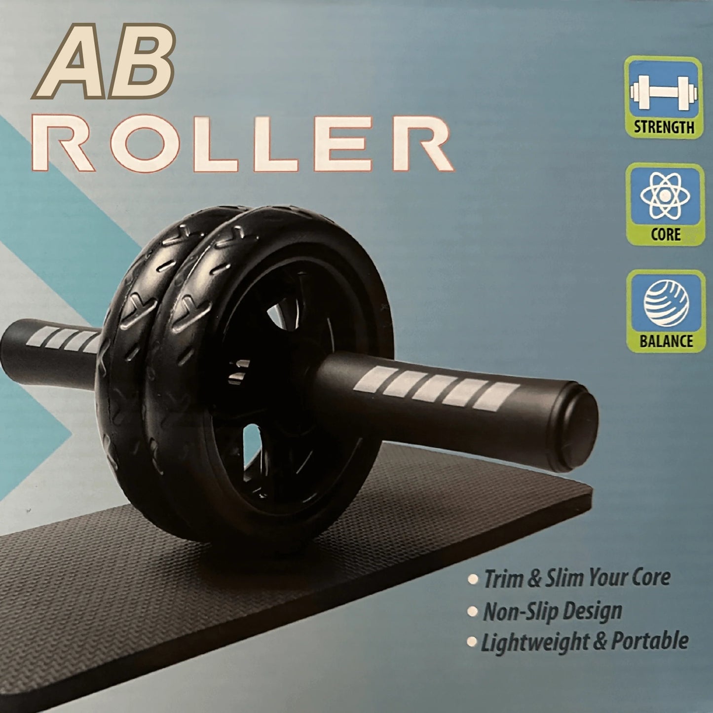 JupiterGear Ab Roller Wheel with Kneeling Pad | Core & Ab Strength Trainer for Men & Women | Home Workout & Fitness Equipment