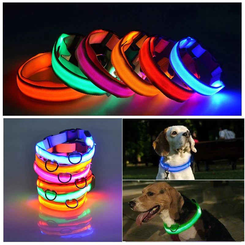 Illuminate Your Pet's Safety: Adjustable LED Flashing Dog Collar - Waterproof & Stylish!
