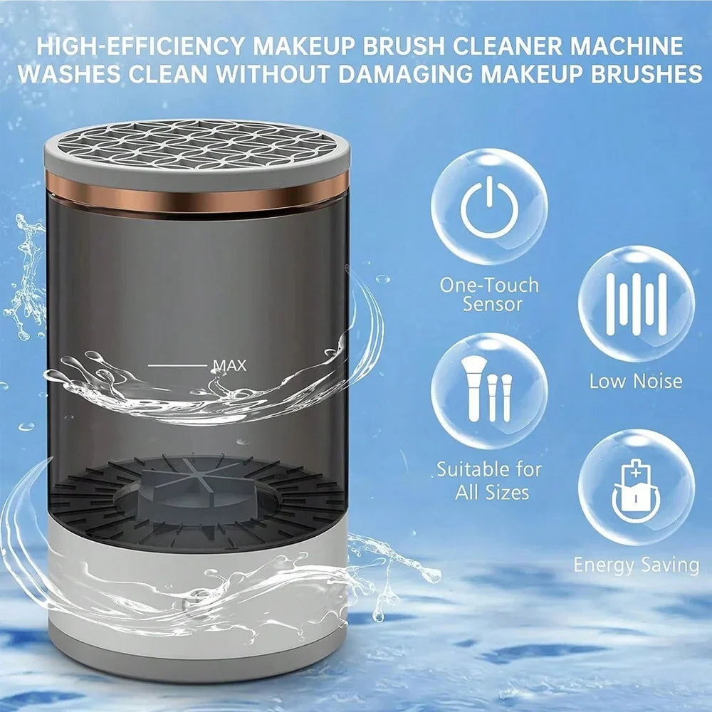 Electric Makeup Brush Cleaning Machine with Automatic Cleaning and Fast Drying Features
