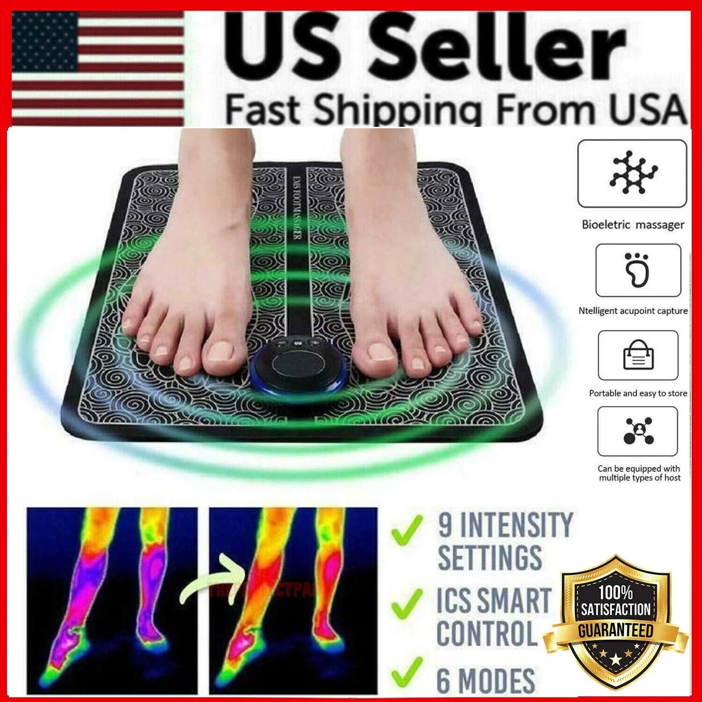 Electric Deep Tissue Foot Massager for Muscle Relaxation and Leg Reshaping