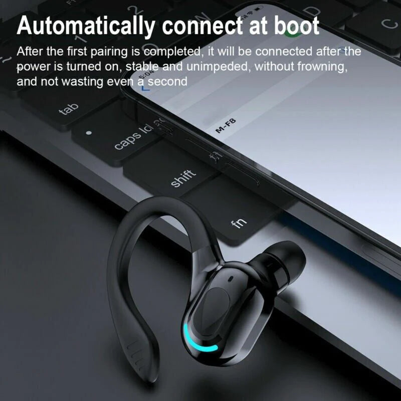 Bluetooth 5.1 Wireless Earbuds with Stereo Sound and Ear Hook Design