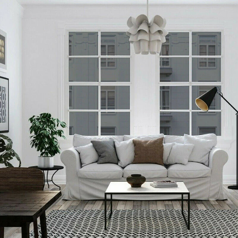 One-Way Mirror Window Film - Heat and UV Reflective Privacy Tint for Residential and Commercial Use