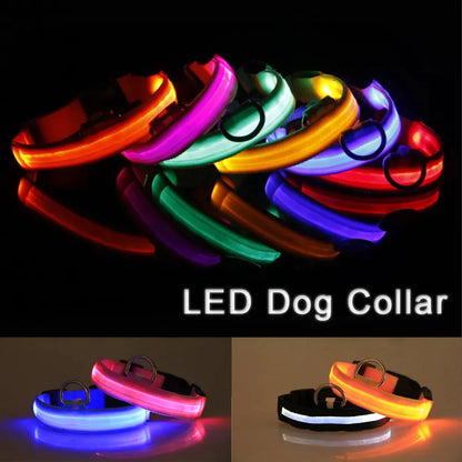 Illuminate Your Pet's Safety: Adjustable LED Flashing Dog Collar - Waterproof & Stylish!