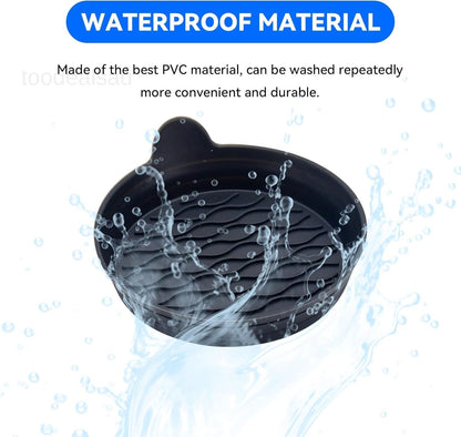 4PCS Universal Silicone Car Cup Holder Coasters – Non-Slip, Waterproof, Easy to Clean Interior Protectors for All Vehicles (Black, Red, Pink, Blue, Grey)