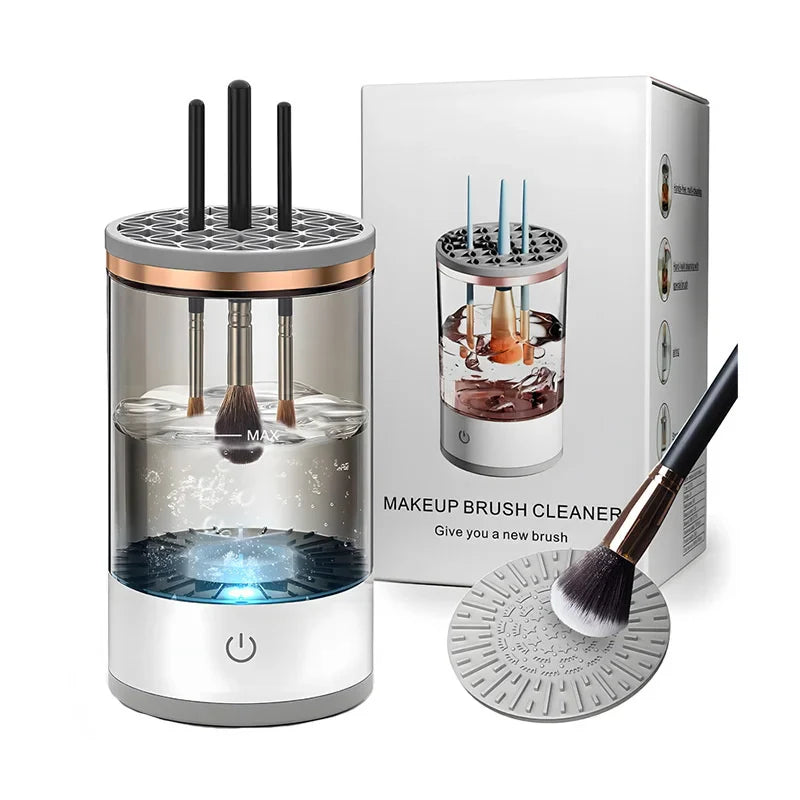 Electric Makeup Brush Cleaning Machine with Automatic Cleaning and Fast Drying Features