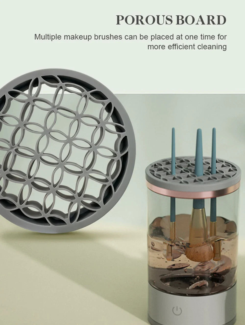 Electric Makeup Brush Cleaning Machine with Automatic Cleaning and Fast Drying Features