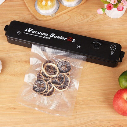 Vacuum Sealer Machine | Automatic Food Saver with 15 Seal Bags | Keep Food Fresh 10X Longer | Dry & Wet Mode | Fast & Compact Kitchen Sealer