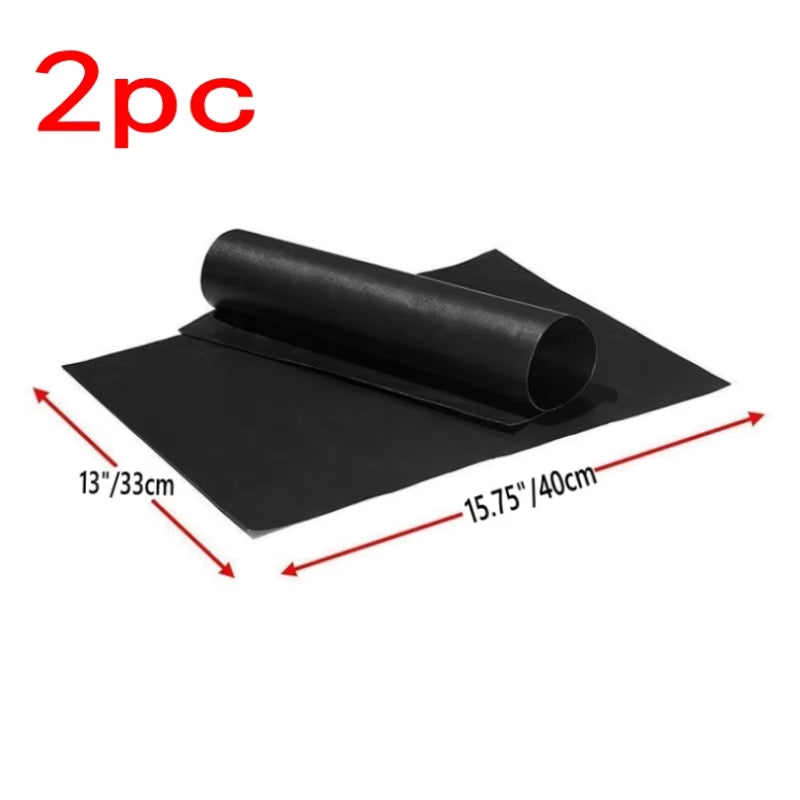 BBQ Grill Mat Non-Stick Reusable Pad | Teflon Heat-Resistant Barbecue Liner for Outdoor Cooking & Baking (40×33 cm)