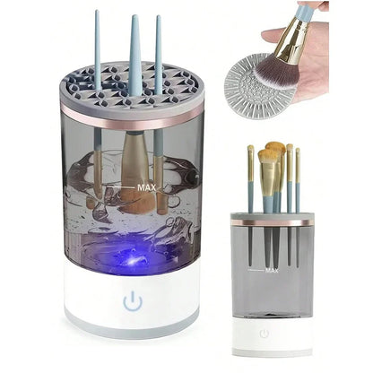 Electric Makeup Brush Cleaning Machine with Automatic Cleaning and Fast Drying Features