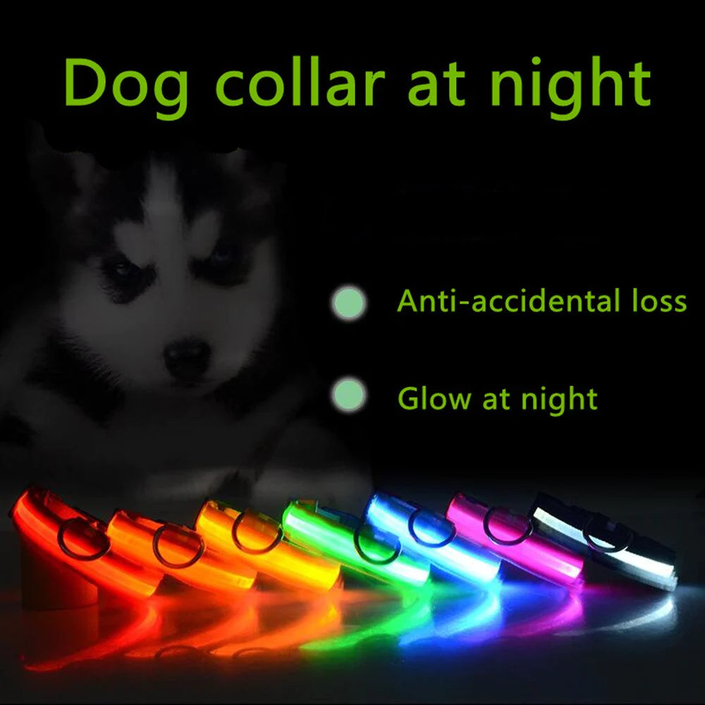 Illuminate Your Pet's Safety: Adjustable LED Flashing Dog Collar - Waterproof & Stylish!