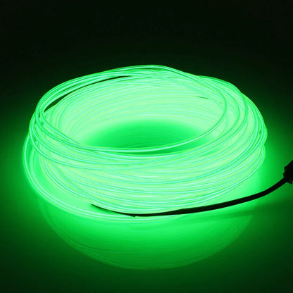 Neon LED Glow EL Wire Light Strip | 360° Flexible Rope Tube with Controller | USB, Car, Battery, or Sound Activated | Party, Car, Costume & Home Decor