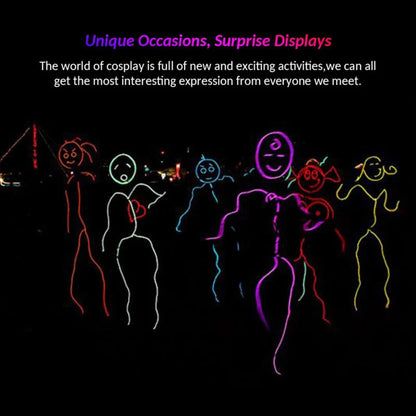 Neon LED Glow EL Wire Light Strip | 360° Flexible Rope Tube with Controller | USB, Car, Battery, or Sound Activated | Party, Car, Costume & Home Decor