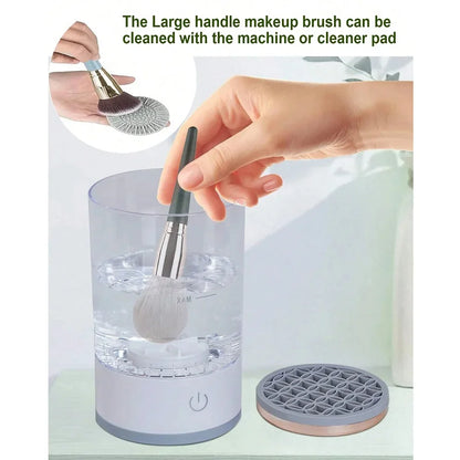 Electric Makeup Brush Cleaning Machine with Automatic Cleaning and Fast Drying Features