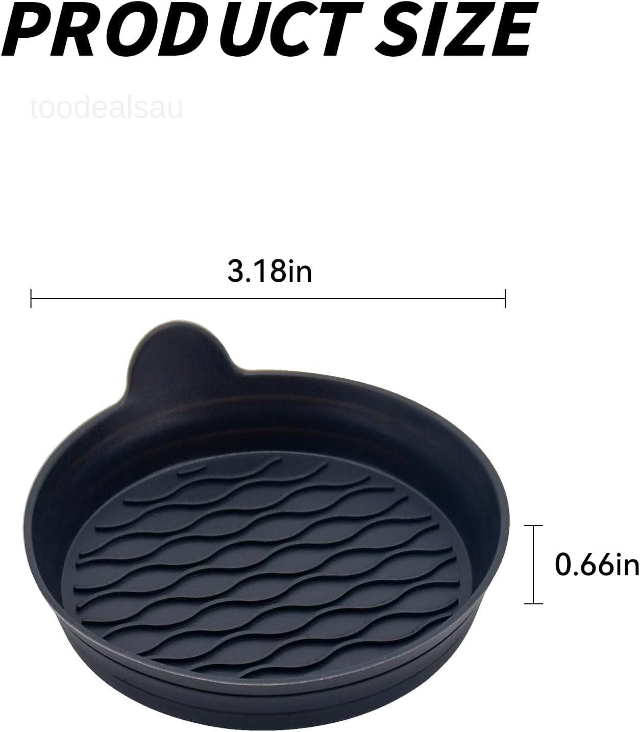 4PCS Universal Silicone Car Cup Holder Coasters – Non-Slip, Waterproof, Easy to Clean Interior Protectors for All Vehicles (Black, Red, Pink, Blue, Grey)