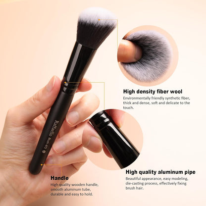 15-Piece Premium Synthetic Makeup Brush Set for Foundation, Contouring, Blush, Concealer, Eyeshadow, and Liner