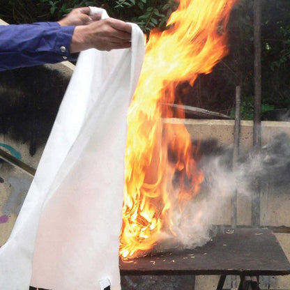 Fiberglass Fire Blanket for Emergency Preparedness, Flame Retardant Protection, and Heat Insulation in Multiple Sizes