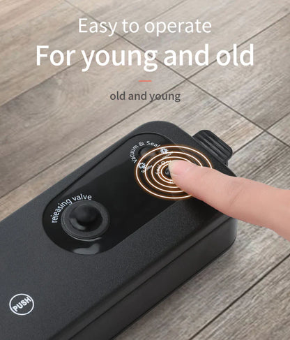 Vacuum Sealer Machine | Automatic Food Saver with 15 Seal Bags | Keep Food Fresh 10X Longer | Dry & Wet Mode | Fast & Compact Kitchen Sealer