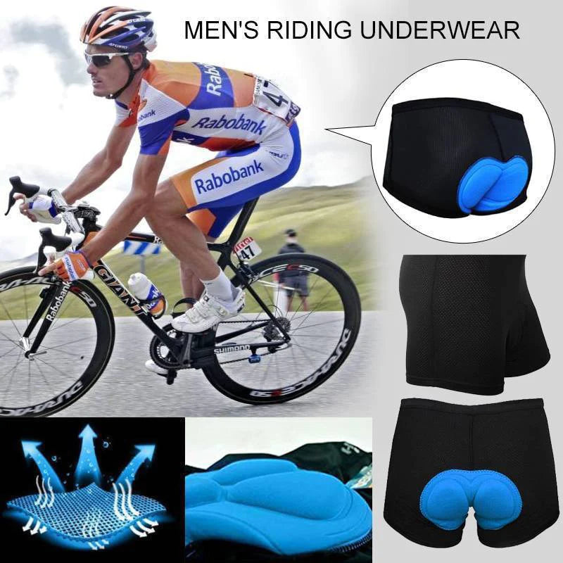 3D Padded Cycling Shorts for Men & Women | Breathable Gel Bike Underwear for Long Rides & Comfort Fit