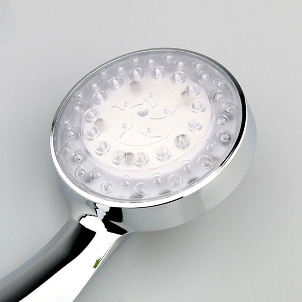 7-Color Changing LED Shower Head for Home Bathroom with Water Bath Glow Feature