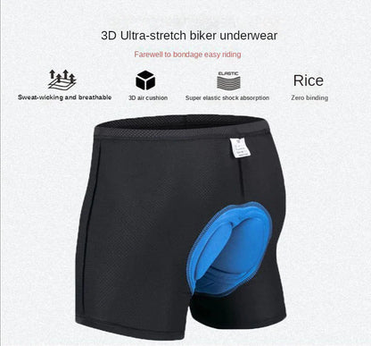 3D Padded Cycling Shorts for Men & Women | Breathable Gel Bike Underwear for Long Rides & Comfort Fit