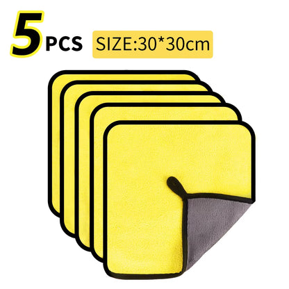 Ultra-Soft Microfiber Car Cleaning Towels – Super Absorbent, Scratch-Free Wash & Dry Cloths for Cars, Windows & Home (30x60 cm, 10 Pack)