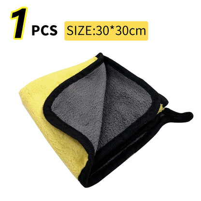 Ultra-Soft Microfiber Car Cleaning Towels – Super Absorbent, Scratch-Free Wash & Dry Cloths for Cars, Windows & Home (30x60 cm, 10 Pack)