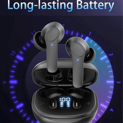 Real-Time Translator Earbuds | 144-Language AI Translation Bluetooth 5.0 Earphones | Noise-Canceling, Touch Control, Fast Charging Travel Headset