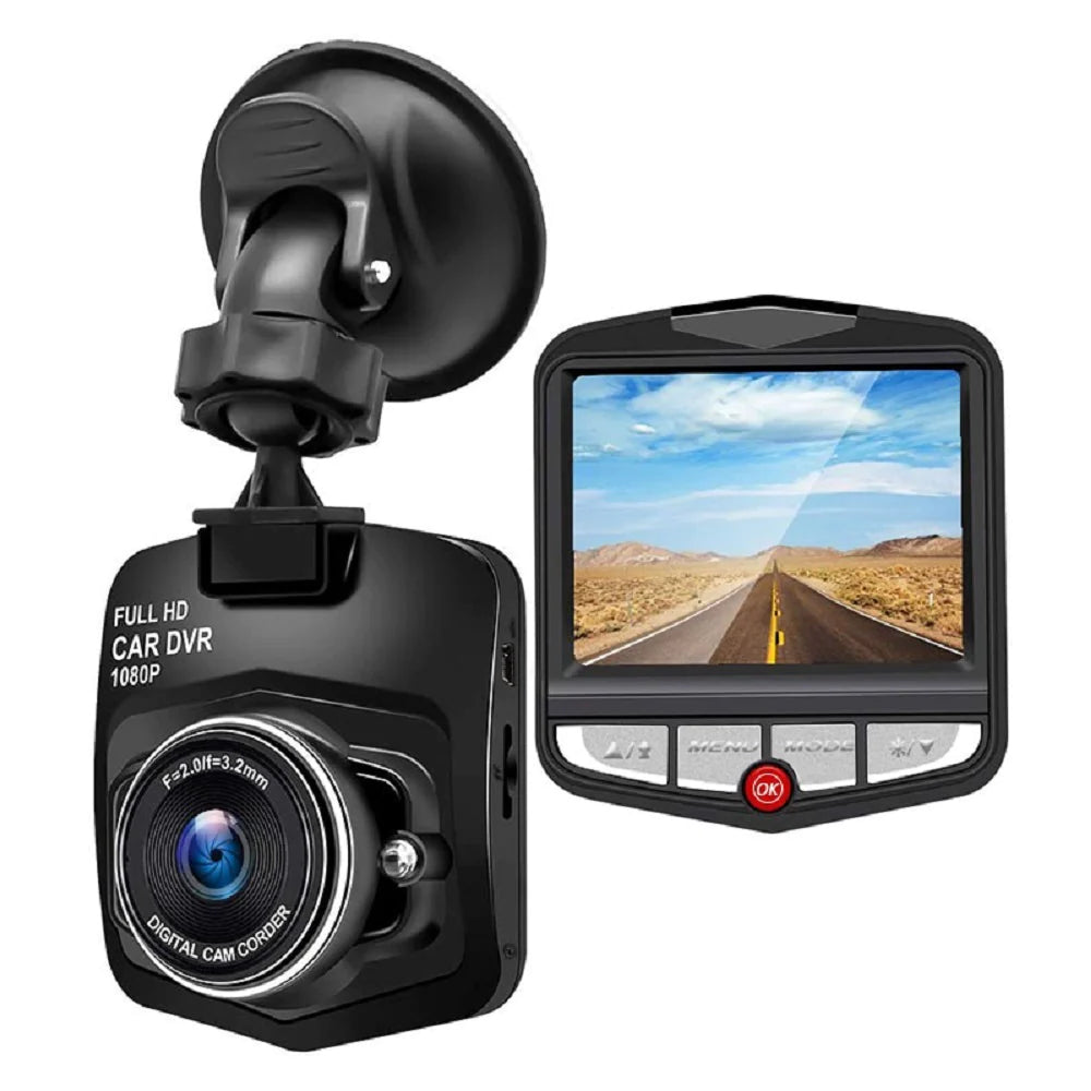 2.4" Full HD 1080P Dash Cam | Night Vision Car DVR with G-Sensor, 170° Wide Angle, Loop Recording & Motion Detection