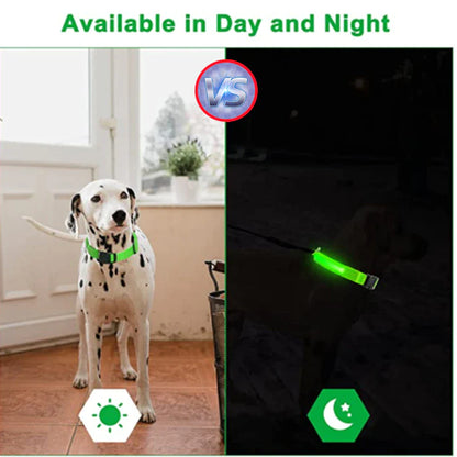 Illuminate Your Pet's Safety: Adjustable LED Flashing Dog Collar - Waterproof & Stylish!