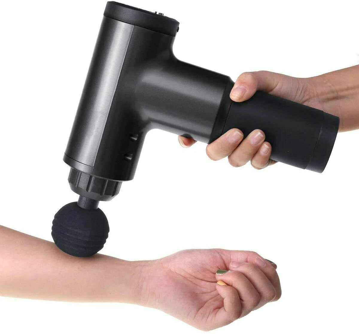 Deep Tissue Massage Gun – 6-Speed Percussion Muscle Massager with 4 Heads | Quiet Handheld Therapy Gun for Pain Relief, Recovery & Relaxation