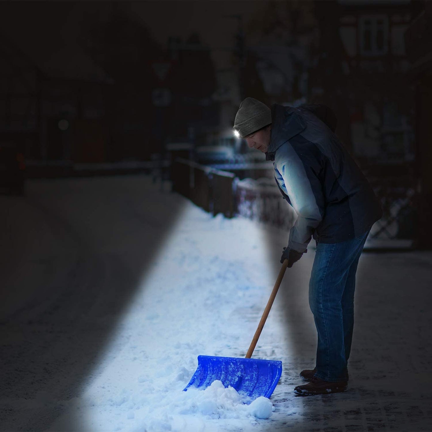 Unisex LED Beanie Hat with USB Rechargeable Light – Warm Winter Knit Cap for Men & Women | Perfect Gift for Dad, Outdoor Work, Camping, and Night Runs