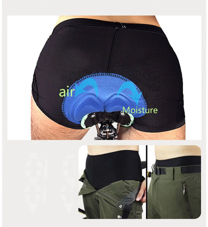 3D Padded Cycling Shorts for Men & Women | Breathable Gel Bike Underwear for Long Rides & Comfort Fit