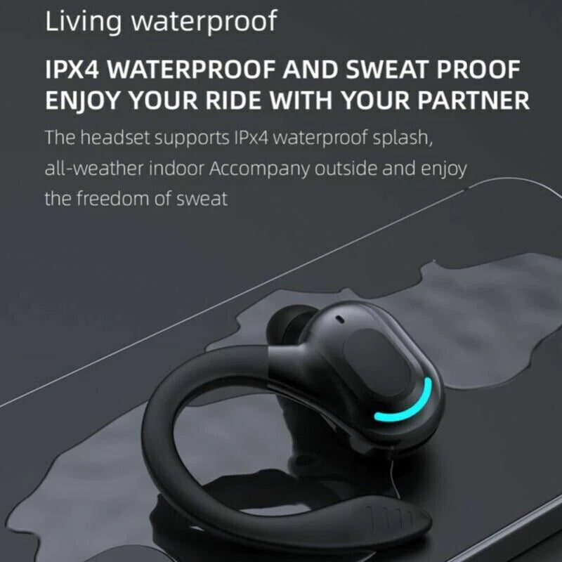 Bluetooth 5.1 Wireless Earbuds with Stereo Sound and Ear Hook Design