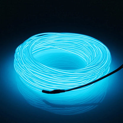 Neon LED Glow EL Wire Light Strip | 360° Flexible Rope Tube with Controller | USB, Car, Battery, or Sound Activated | Party, Car, Costume & Home Decor